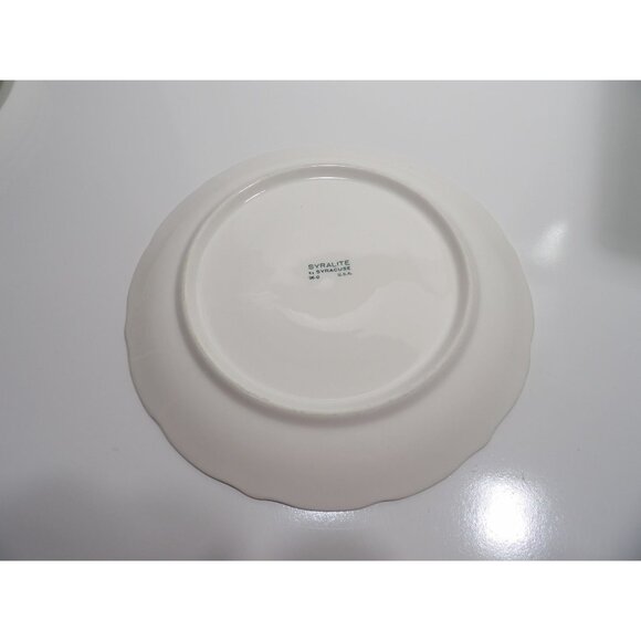 Syralite Syracuse Scroll Leaf Pattern Restaurant Dinner Plate 10-3/4" wide - Picture 7 of 10